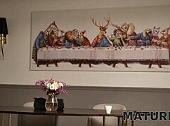 Mature4k Blonde European Tricks Neighbor With Shaved Pussy. Sexy Mature Seduction.