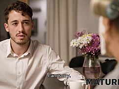 Mature4k Blonde European Tricks Neighbor With Shaved Pussy. Sexy Mature Seduction.