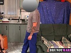 Real Video Spy Cam Of Hot Woman And Plumber In House