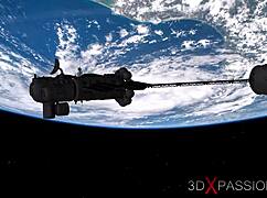 Female Sex Cyborg Fucks Horny Girl Hard In Space Station