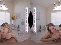 Naughty america vr scene with two chicks, kenna james and veronica weston.