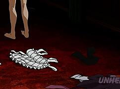 火辣大胸女仆在无码变态动画中喂奶给老板，超野！