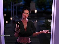 My big ass stepsister tries to seduce me during our movie night in 3d hentai