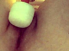 Submissive wife in blindfold in amateur porn video