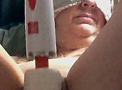 Submissive wife in blindfold in amateur porn video