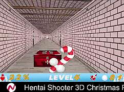 Hentai shooter 3D Christmas party with beautiful women and monsters