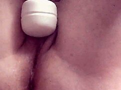 Submissive wife in blindfold in amateur porn video