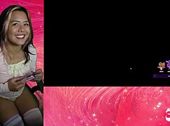 chiku's big tits are chasing me in this hentai game