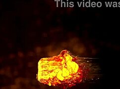 anal babe effie takes a monster cock deep in her gaped ass for fun.