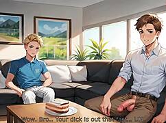 he brought a classmate home with huge tits for wild 3d hentai action