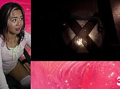 chiku's big tits are chasing me in this hentai game