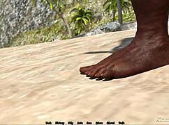 洛拉·克罗夫特被巨屌怪物狂干