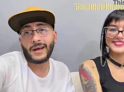 wow, tattooed beauty’s deepthroat blowjob kicks off porn career!