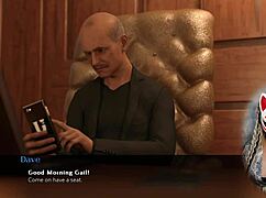 所以，这个性感秘书有巨乳，在办公室工作，对吧？调皮狐狸在动漫角色扮演中疯狂！