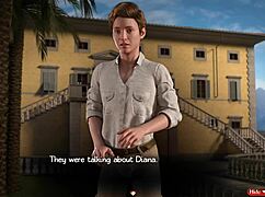3D animated porn movie with a visual novel style interface