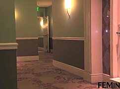 Stunning lesbians pick up a chick in LA for a party