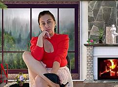 Neighbor sneaks into my home, drawn by sexy legs and high heels in plain view