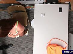 Shoplifter Davina Davis Boned by Officer in Office