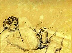 Vintage erotic drawings bring classic sensual art to life with detailed charm.
