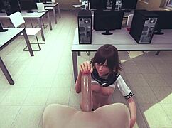 Hentai uncensored - Sara works hand and pussy for wild pleasure! 🔥