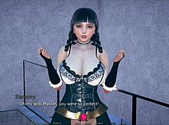 Polyturnon 4 features cute curvy anime characters in 3d game.