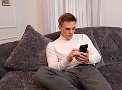 Two depraved Barbies licking and satisfying their master eagerly