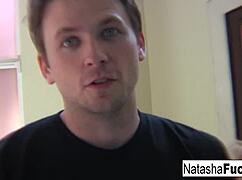 Natasha Nice indulges in solo masturbation alone