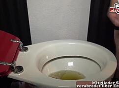 German MILF gang bang with extreme pissing and swallowing