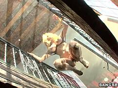 yo, check this stunning blonde milf in action!