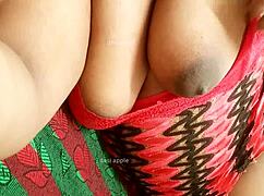 i see asian aunty showing her big tits