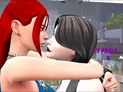 hey babe, check out my goth girlfriend in this wild sims 4 futa scene!