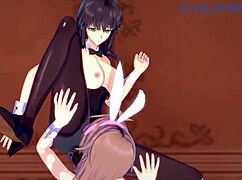 哇！Sagiri Sakurai、Setsuko Ohara和Excellen Browning在《超级机器人大战》Hentai中玩疯狂女同！