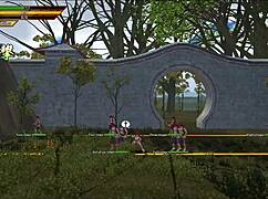 Bandit king in hentai game shows off naked kink in Journey to the West