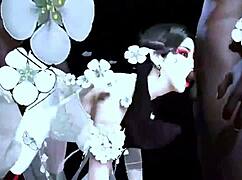 嘿，想看两个大黑鸡巴猛干大奶妹在3D动漫里吗？