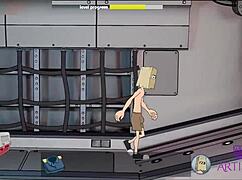 3D animated game with big tits and huge cock