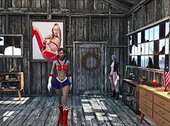 Fallout 4 Brunette Gets Wild At Home!