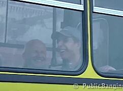 Extreme Risky Sex by Couple on Public Transport