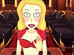 Beth Smith在Rick y Morty幻想中POV干继亲