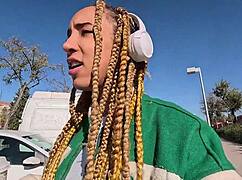 ebony luna black recognizes me on the street and takes me home for rough pov sex