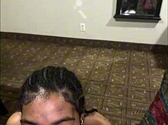 Gay guy sucks my big black cock in homemade video