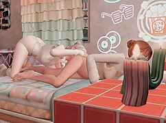 天啊！扶她继妹用硬核肛交和脸干来支配！