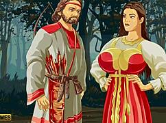 greedy wife craving a huge monster cock in hentai!