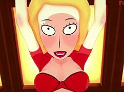 Beth Smith在Rick y Morty幻想中POV干继亲