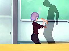 female teacher craves energy, riding hard in kinky 3d hentai action. squirting climax awaits!