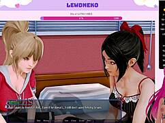 hey vtuber lewdneko is playing harem hotel part 22 with big tits masturbation and moaning 😏