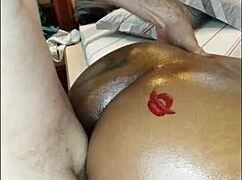 Gay interracial couple tries hotwife fetish with white bull and conceives