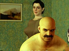 深夜传说3：黑发女郎给老邻居手淫