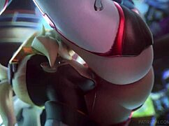 i watch d.va, mercy, and widowmaker perform lesbian defloration with licking and blowjobs.