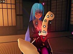 Futanari Girl Dominates Living Dildo With Intense Footjob