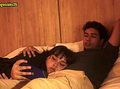 watching movie with stepbrother accidentally swallow dick almost caught 😱🍆